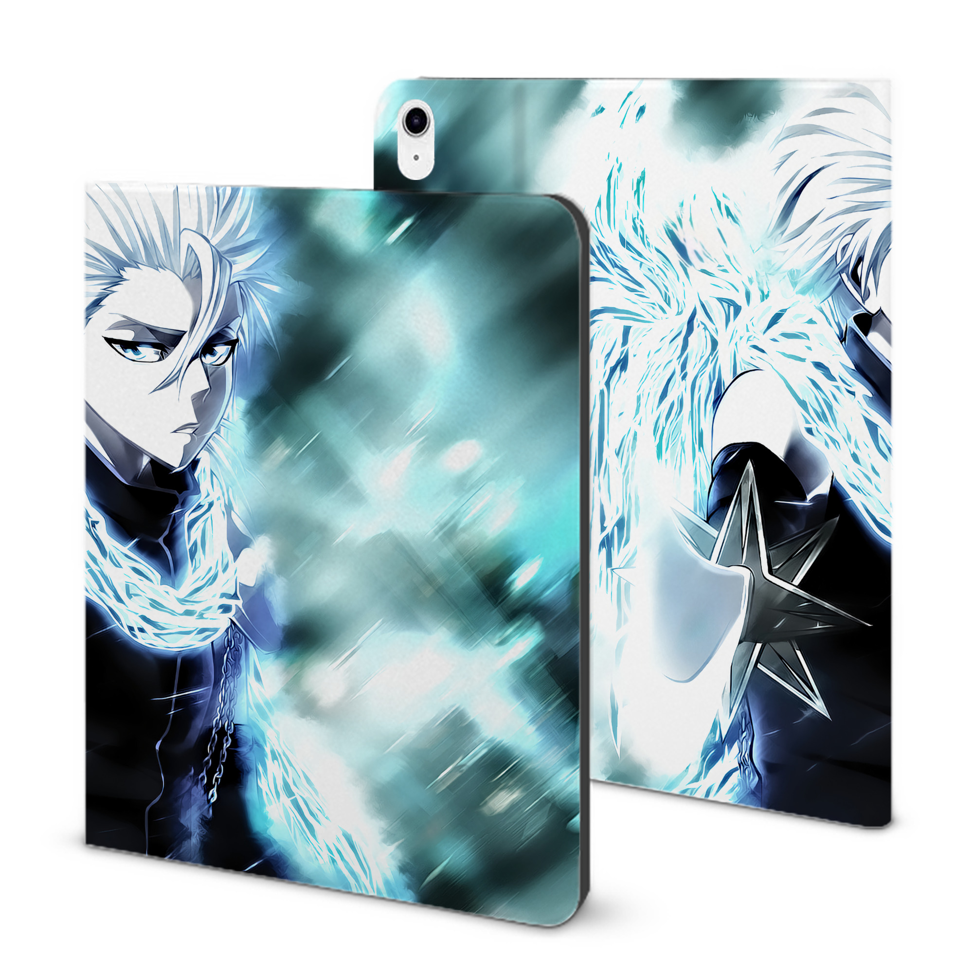 （画像用） ブリーチ BLEACH IPad ケース ブック型 PUレザー TPU 耐衝撃 軽量 薄型 ペン収納なし 全面保護 IPad 各モデル対応
